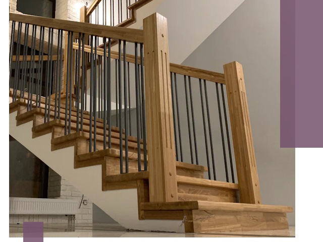 Реставрация деревянных и металлических лестниц в Чебаркуле