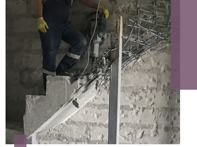 Демонтаж металлических и бетонных лестниц в Чебаркуле