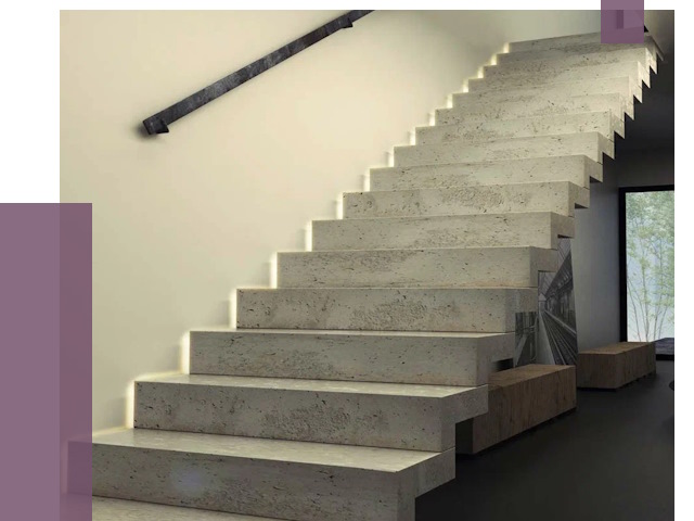 Облицовка бетонных лестниц в Чебаркуле от 4832 руб/м2 