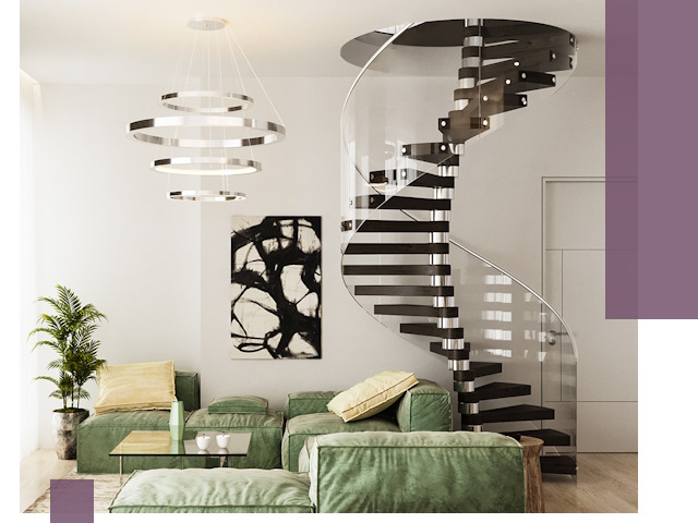 Лестницы для двухуровневой квартиры в Чебаркуле — изготовление и монтаж