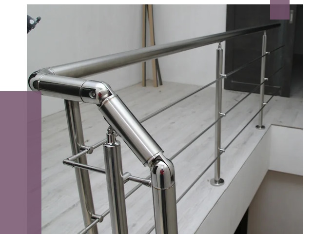 Перила из нержавеющей стали в Чебаркуле от 9449 руб. под ключ | ПРОЛЁТ-Чбр