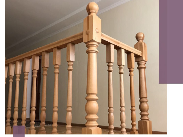 Деревянные перила на заказ в Чебаркуле: монтаж и изготовление