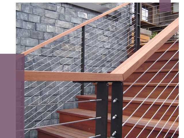 Тросовые перила под ключ в Чебаркуле от 8160 руб. 