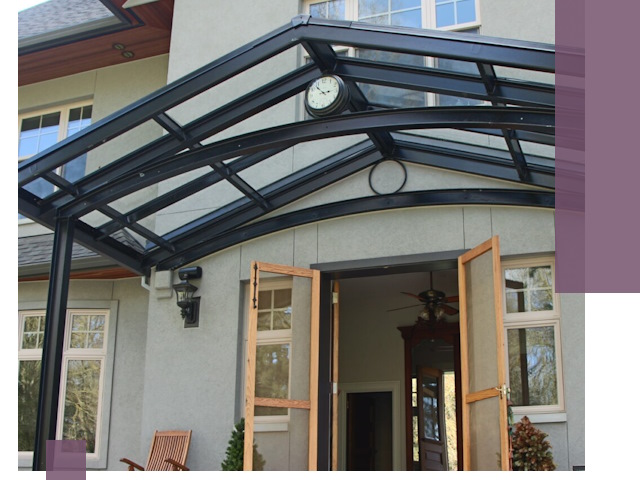 Изготовление и монтаж навесов и козырьков в Чебаркуле