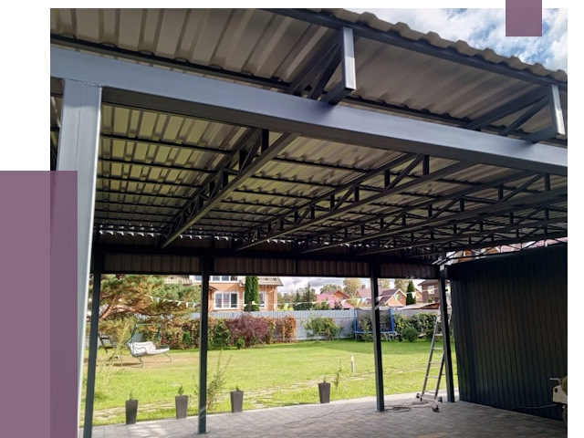 Монтаж навесов в Чебаркуле от 7731 руб. — установка навеса | ПРОЛЁТ-Чбр