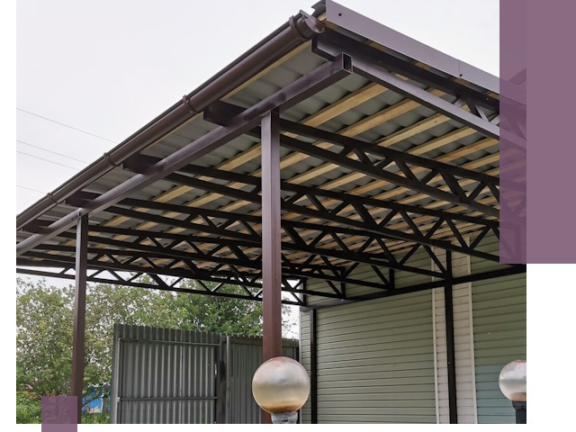 Навесы под ключ в Чебаркуле: изготовление, монтаж и гарантия