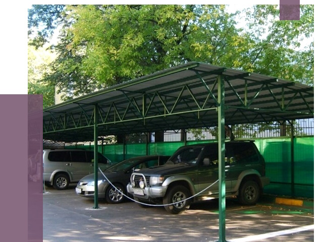 Навесы для парковки в Чебаркуле от 84285 руб. заказать | ПРОЛЁТ-Чбр