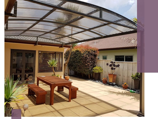 Навесы во двор под ключ в Чебаркуле — изготовление и монтаж