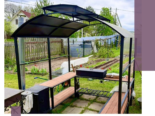 Навесы для барбекю в Чебаркуле: изготовление, монтаж и демонтаж