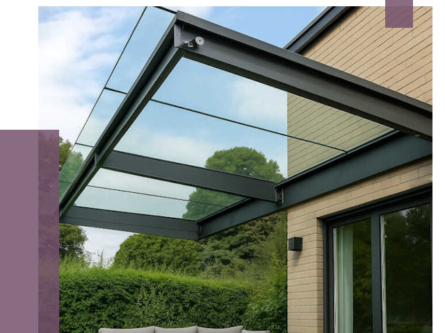 Стеклянные навесы и козырьки в Чебаркуле от 12884 руб.