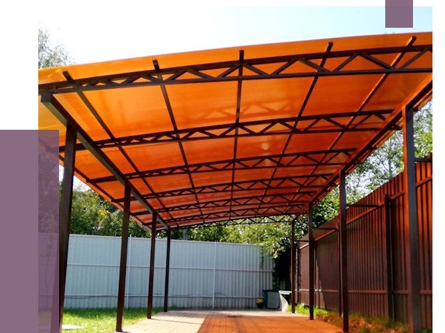 Односкатные навесы под ключ в Чебаркуле от 13797 руб. 