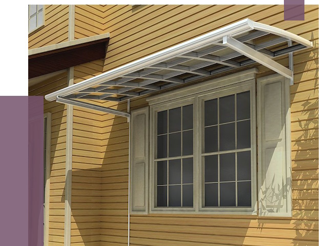 Козырьки над окнами в Чебаркуле от 7999 руб. — монтаж, покупки | ПРОЛЁТ-Чбр