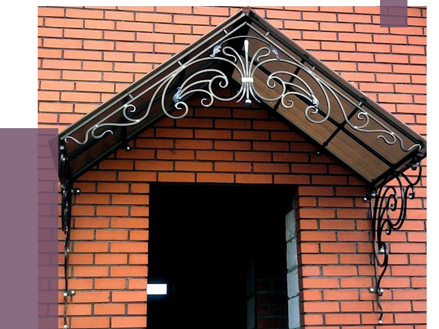 Металлические козырьки в Чебаркуле от 11220 руб. 