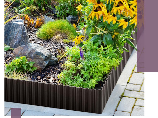 Металлические бордюры для клумб в Чебаркуле — производство и монтаж