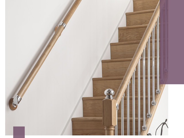 Пристенные поручни из стали и нержавейки под монтаж в Чебаркуле